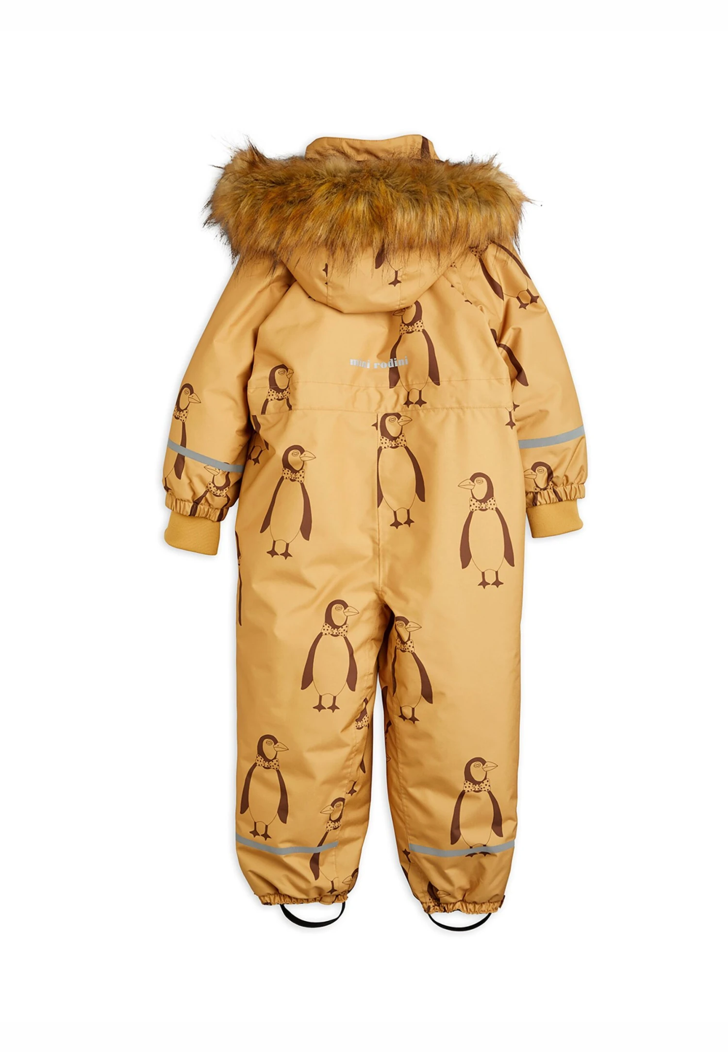 Mini Rodini Kebnekaise Penguin Overall Unisex - Mono Para La Nieve - Beige 2 Mini Rodini Kebnekaise Penguin Overall Unisex - Mono Para La Nieve - Beige - Imagen 2