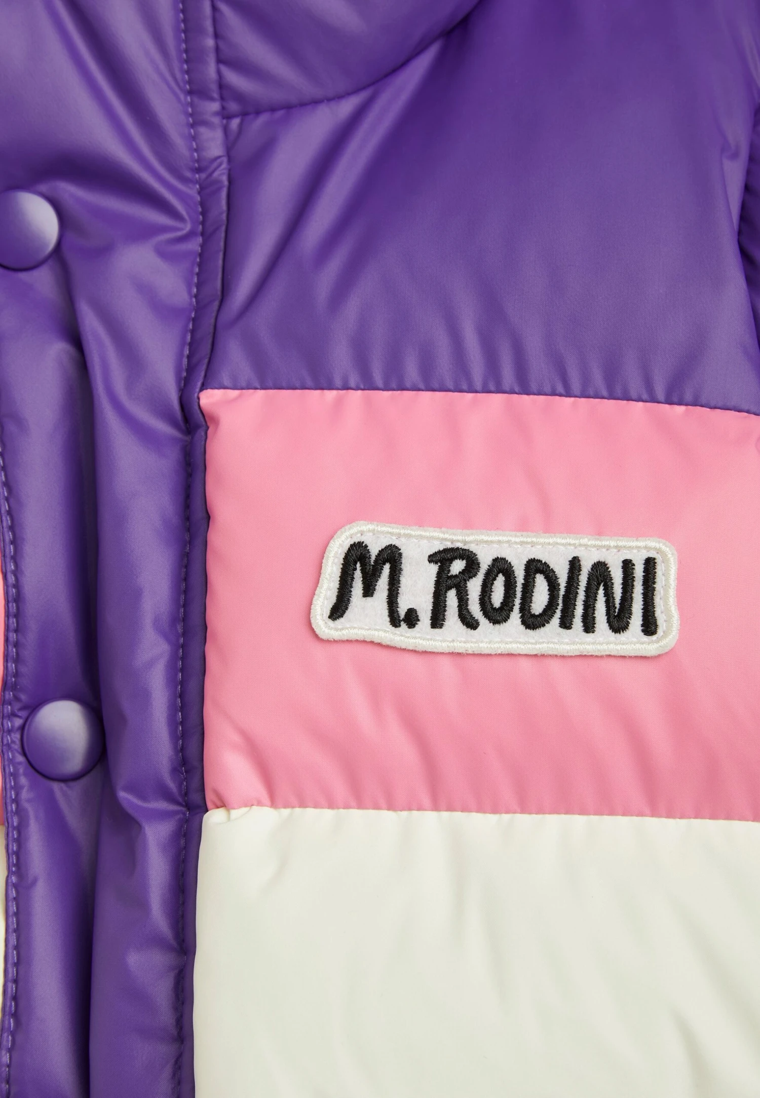 Mini Rodini Zip Sleeve Puffer Jacket Unisex - Chaqueta De Invierno - Purple 4 Mini Rodini Zip Sleeve Puffer Jacket Unisex - Chaqueta De Invierno - Purple - Imagen 4