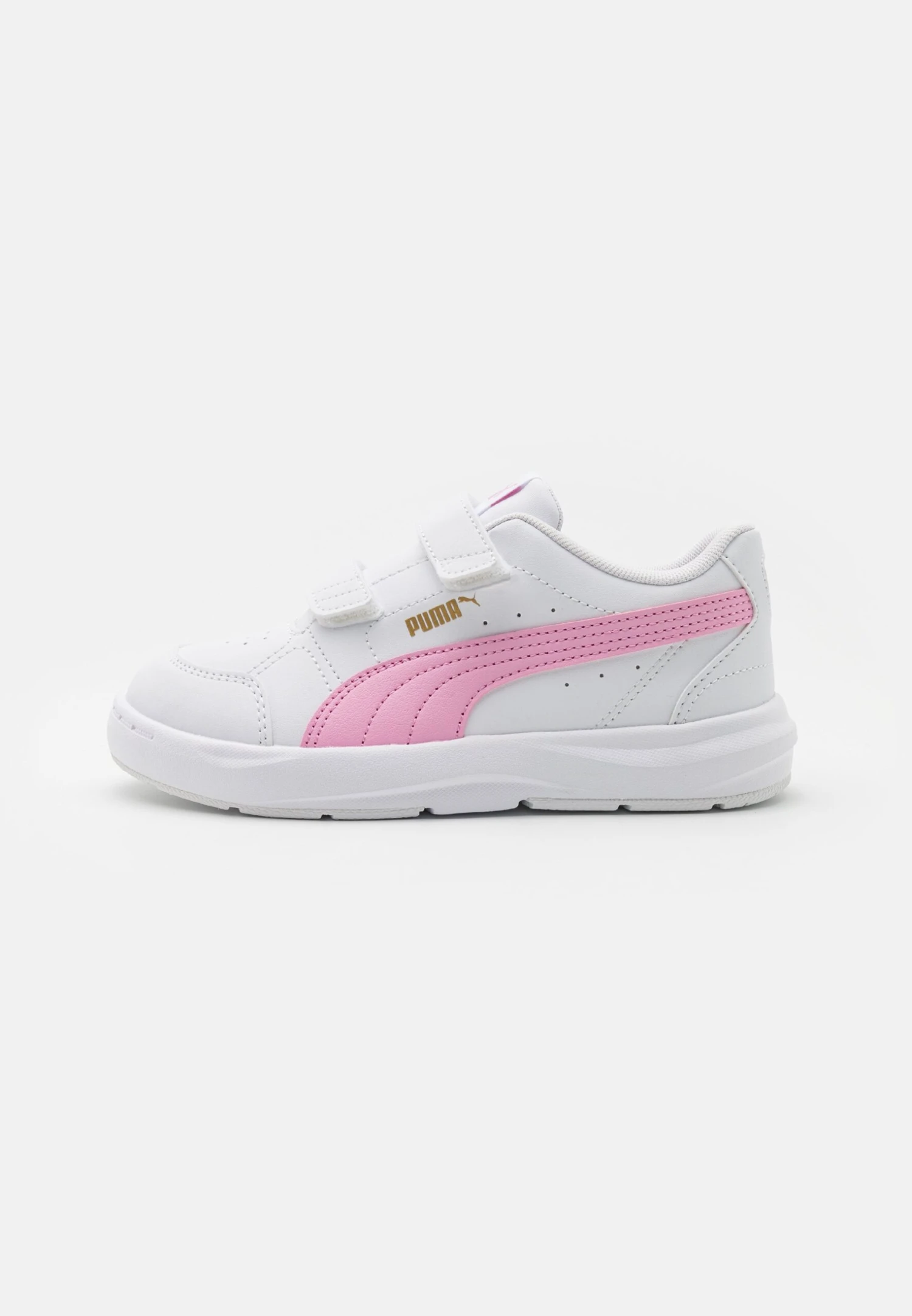 Puma Evolve Court Unisex - Zapatillas De Entrenamiento - White/Lilac/Gold 1 Puma Evolve Court Unisex - Zapatillas De Entrenamiento - White/Lilac/Gold