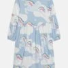 Dress Flying Unicorns - Vestido Informal - Celeste/Multi-Coloured