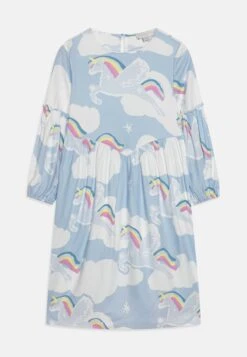 Dress Flying Unicorns - Vestido Informal - Celeste/Multi-Coloured