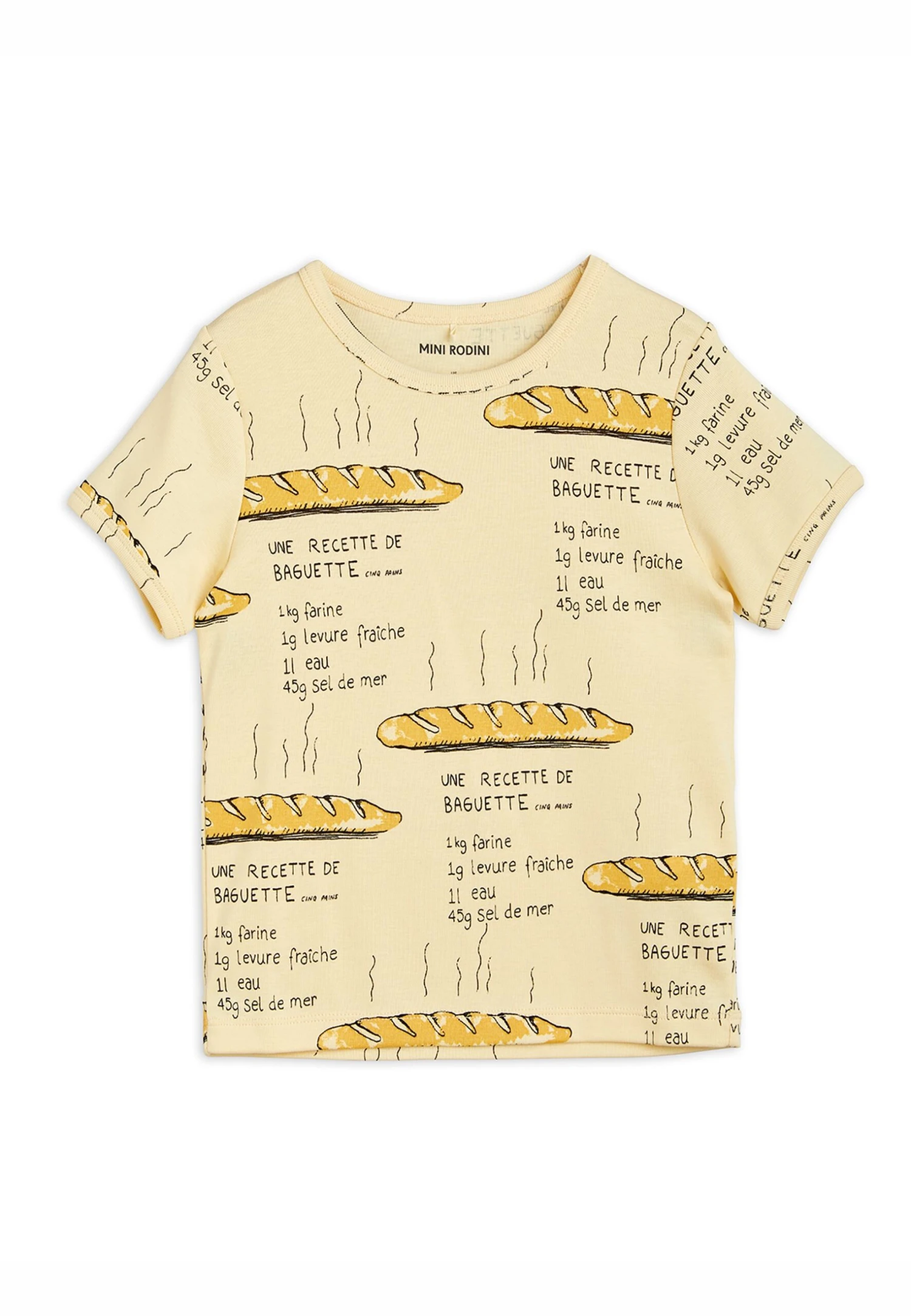 Mini Rodini Baguette Tee Unisex - Camiseta Estampada - Yellow 1 Mini Rodini Baguette Tee Unisex - Camiseta Estampada - Yellow