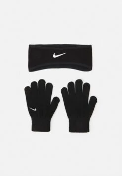 Nike Performance Kids Headband Glove Unisex Set - Guantes - Black/White