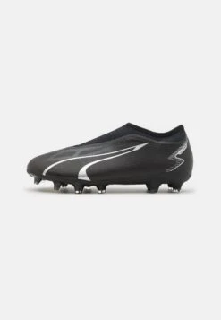 Puma Ultra Match Ll Fg/Ag Jr Unisex - Botas De Fútbol Con Tacos - Black/Asphalt