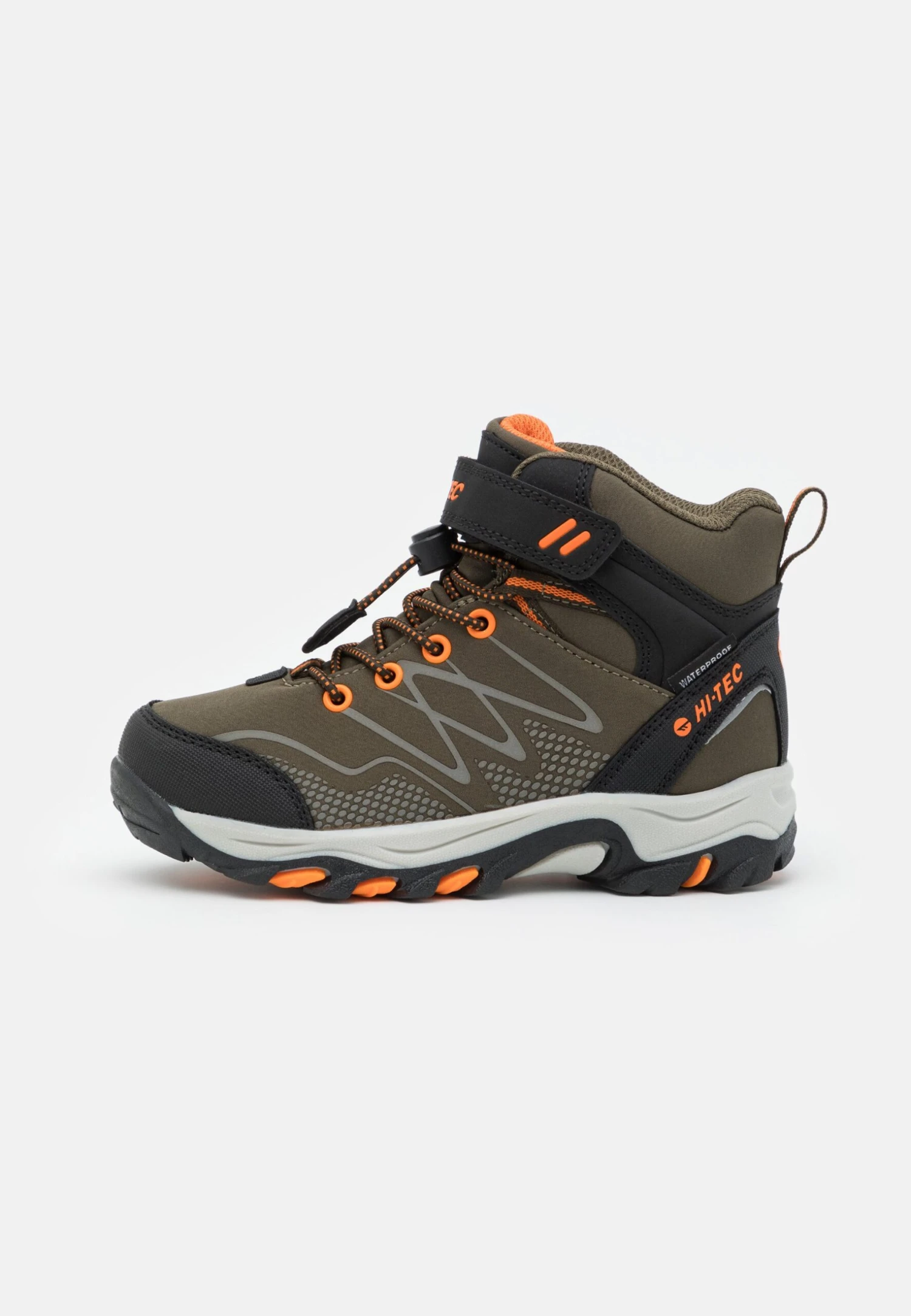 Hi-Tec Blackout Mid Wp Jr Unisex - Zapatillas De Senderismo - Khaki/Black/Orange 1 Hi-Tec Blackout Mid Wp Jr Unisex - Zapatillas De Senderismo - Khaki/Black/Orange