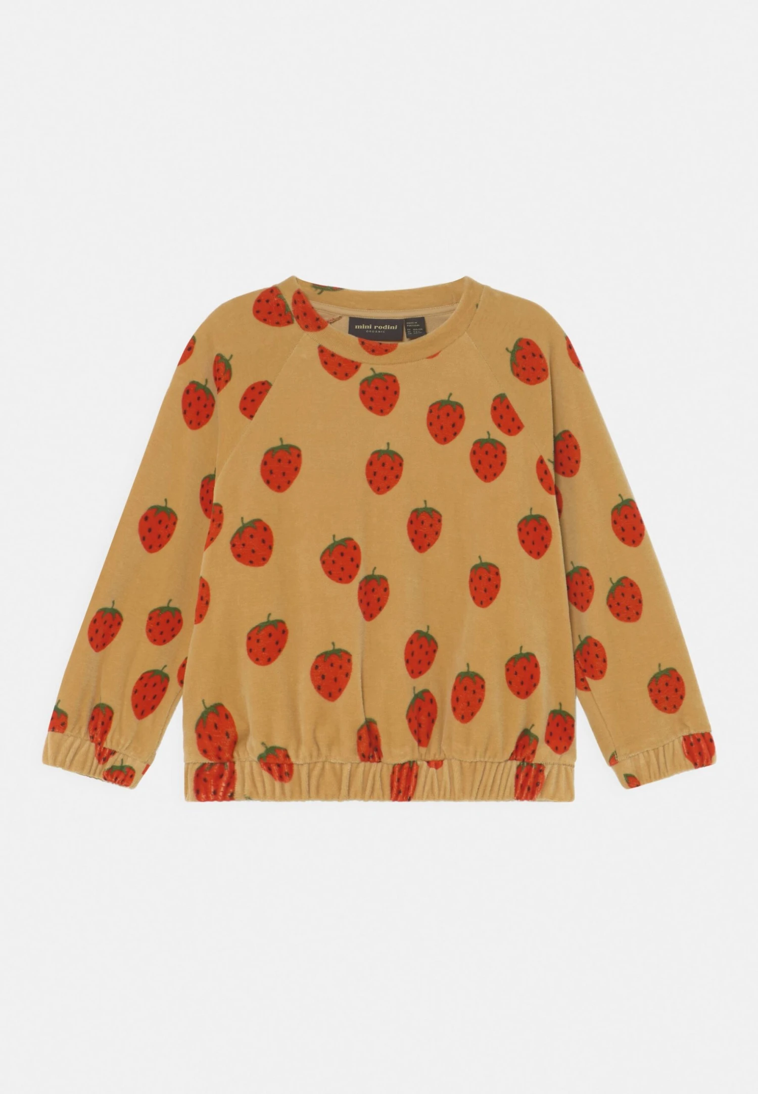 Mini Rodini Strawberries Unisex - Sudadera - Beige 1 Mini Rodini Strawberries Unisex - Sudadera - Beige