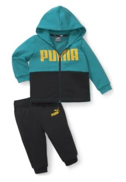 Puma Minicats Colorblock Unisex - Sudadera Con Cremallera - Deep Aqua