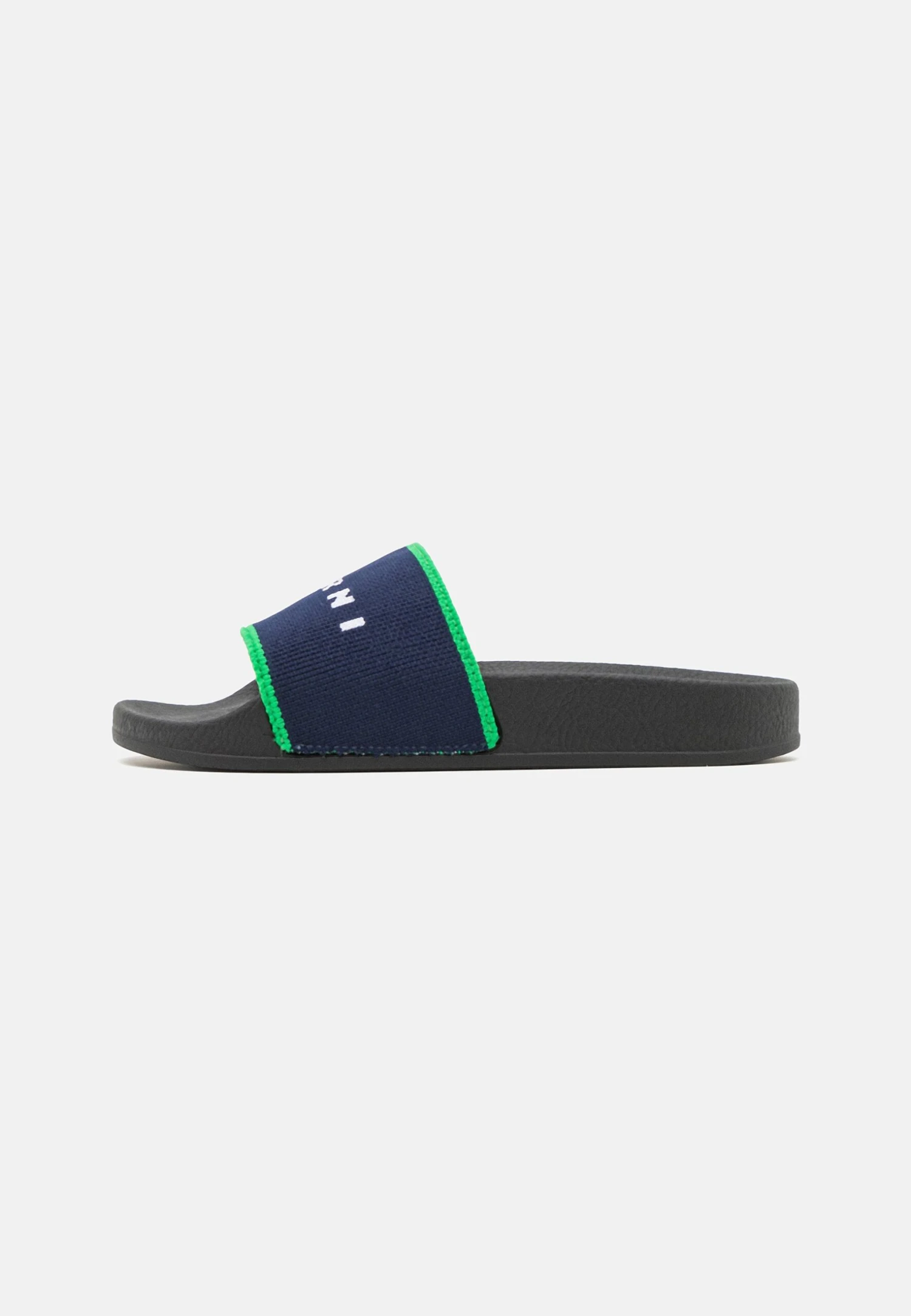 Marni Unisex - Sandalias Planas - Navy/Green 1 Marni Unisex - Sandalias Planas - Navy/Green