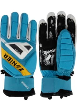 Zanier Guantes - Türkis-Gelb