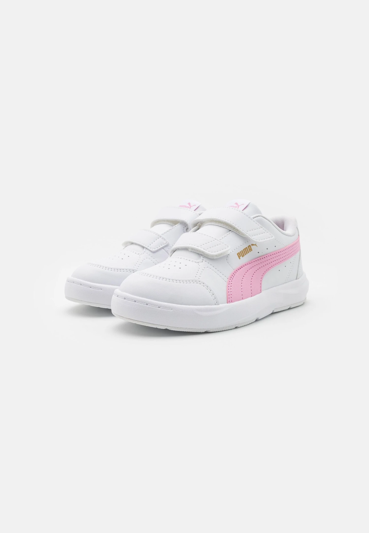 Puma Evolve Court Unisex - Zapatillas De Entrenamiento - White/Lilac/Gold 2 Puma Evolve Court Unisex - Zapatillas De Entrenamiento - White/Lilac/Gold - Imagen 2