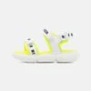 MSGM Unisex - Sandalias - White/Yellow/Black