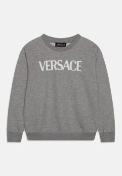 Versace Logo Medusa Unisex - Sudadera - Grigio Melange/Bianco