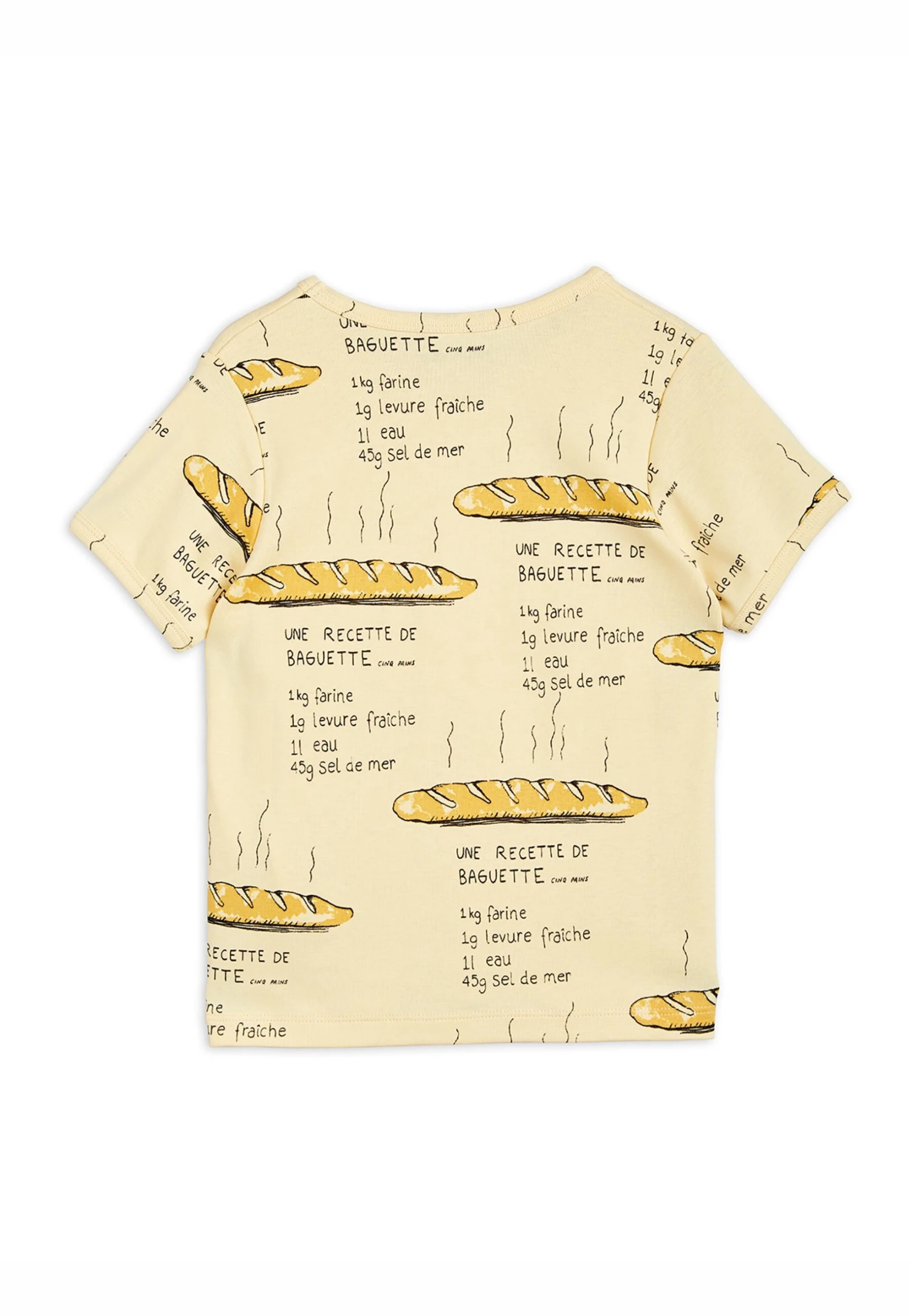 Mini Rodini Baguette Tee Unisex - Camiseta Estampada - Yellow 2 Mini Rodini Baguette Tee Unisex - Camiseta Estampada - Yellow - Imagen 2