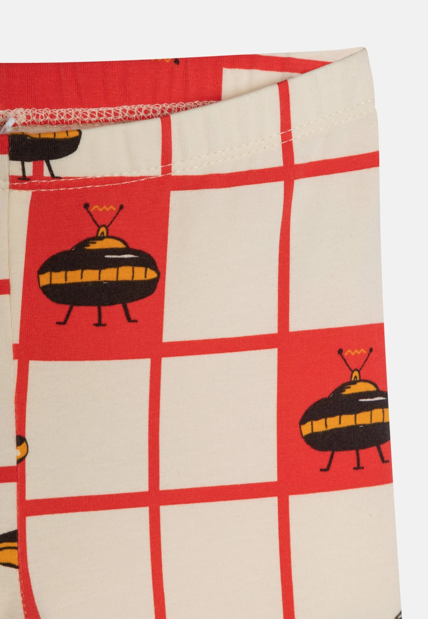 Mini Rodini Ufo Unisex - Leggings - Red 3 Mini Rodini Ufo Unisex - Leggings - Red - Imagen 3