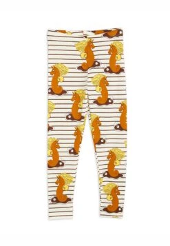 Mini Rodini Unicorn Seahorse Unisex - Leggings - Brown