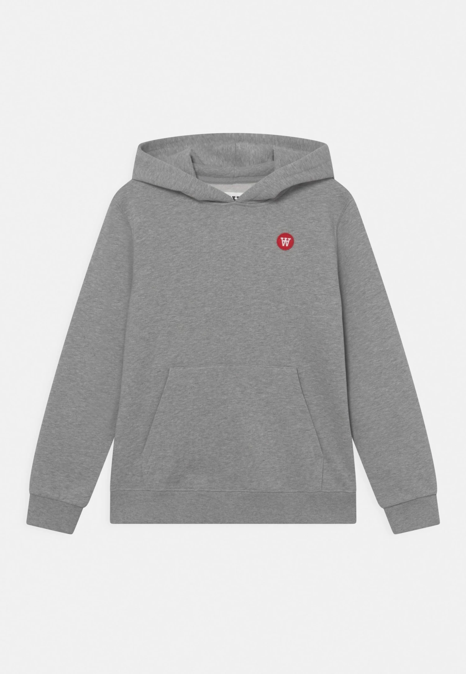 Wood Wood Izzy Hoodie Unisex - Jersey Con Capucha - Grey Melange 1 Wood Wood Izzy Hoodie Unisex - Jersey Con Capucha - Grey Melange