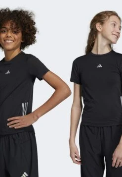 ADIDAS PERFORMANCE U Run 3S - Camiseta Estampada - Black Reflective Silver
