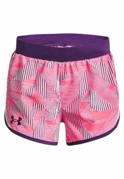 Under Armour Fly-By Printed - Shorts - Pink Shock