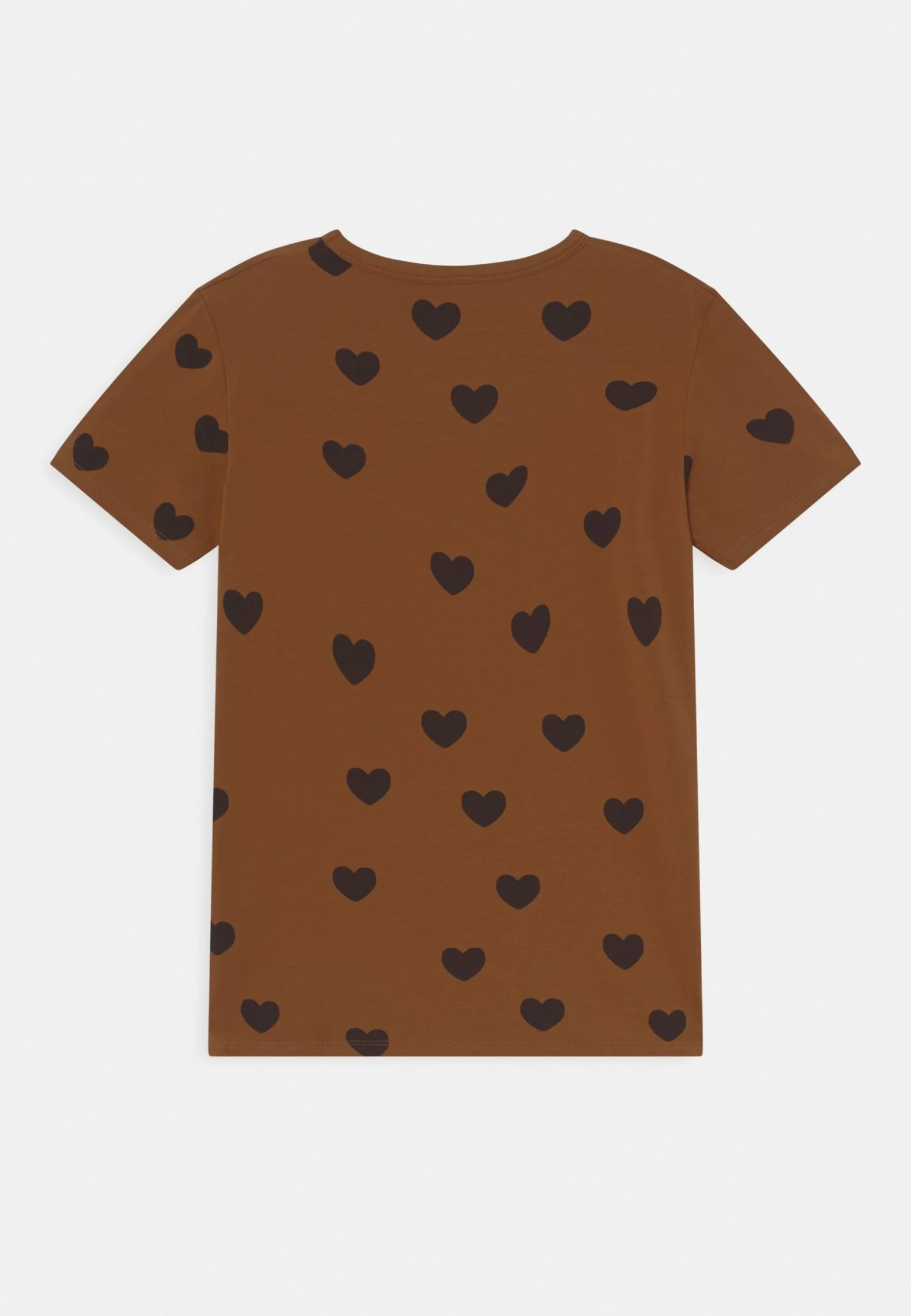 Mini Rodini Hearts Tee Unisex - Camiseta Estampada - Brown 2 Mini Rodini Hearts Tee Unisex - Camiseta Estampada - Brown - Imagen 2