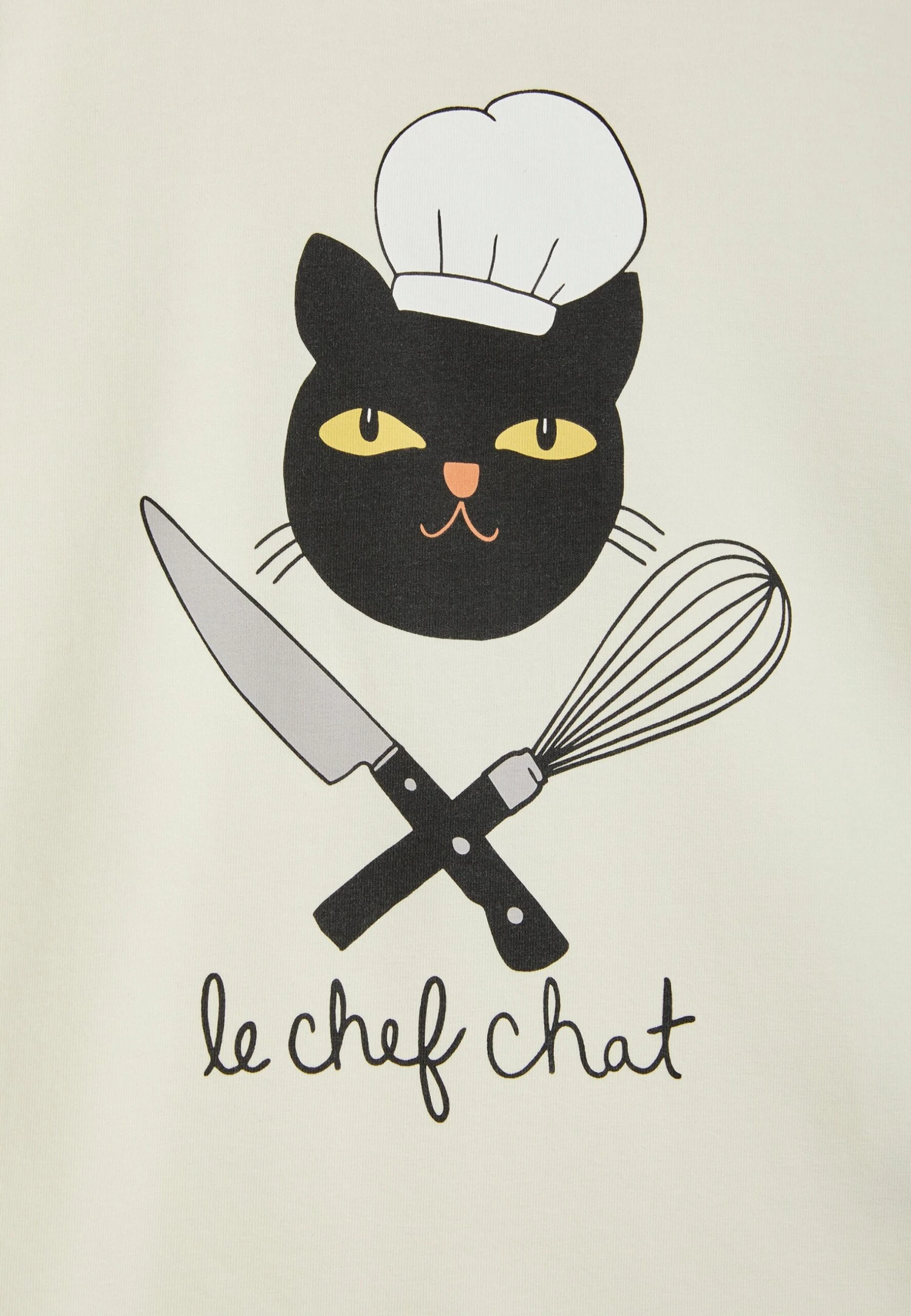 Mini Rodini Chef Cat Tee Unisex - Camiseta Estampada - Offwhite 3 Mini Rodini Chef Cat Tee Unisex - Camiseta Estampada - Offwhite - Imagen 3