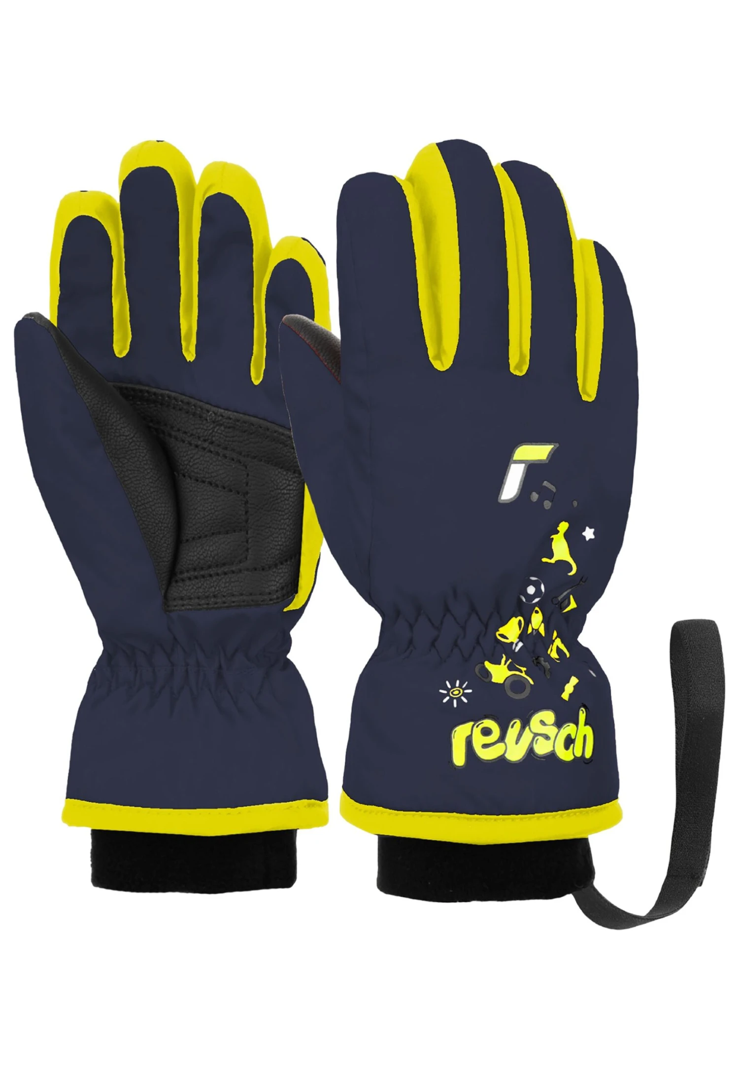 Reusch Guantes - Dress Blue Safety Yellow 1 Reusch Guantes - Dress Blue Safety Yellow