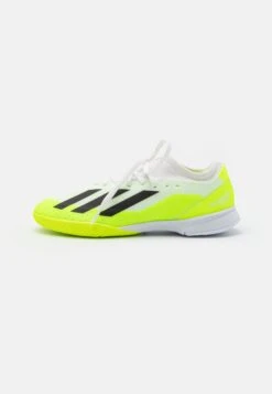 ADIDAS PERFORMANCE X Crazyfast.3 In Unisex - Botas De Fútbol Sin Tacos - Footwear White/Core Black/Lucid Lemon