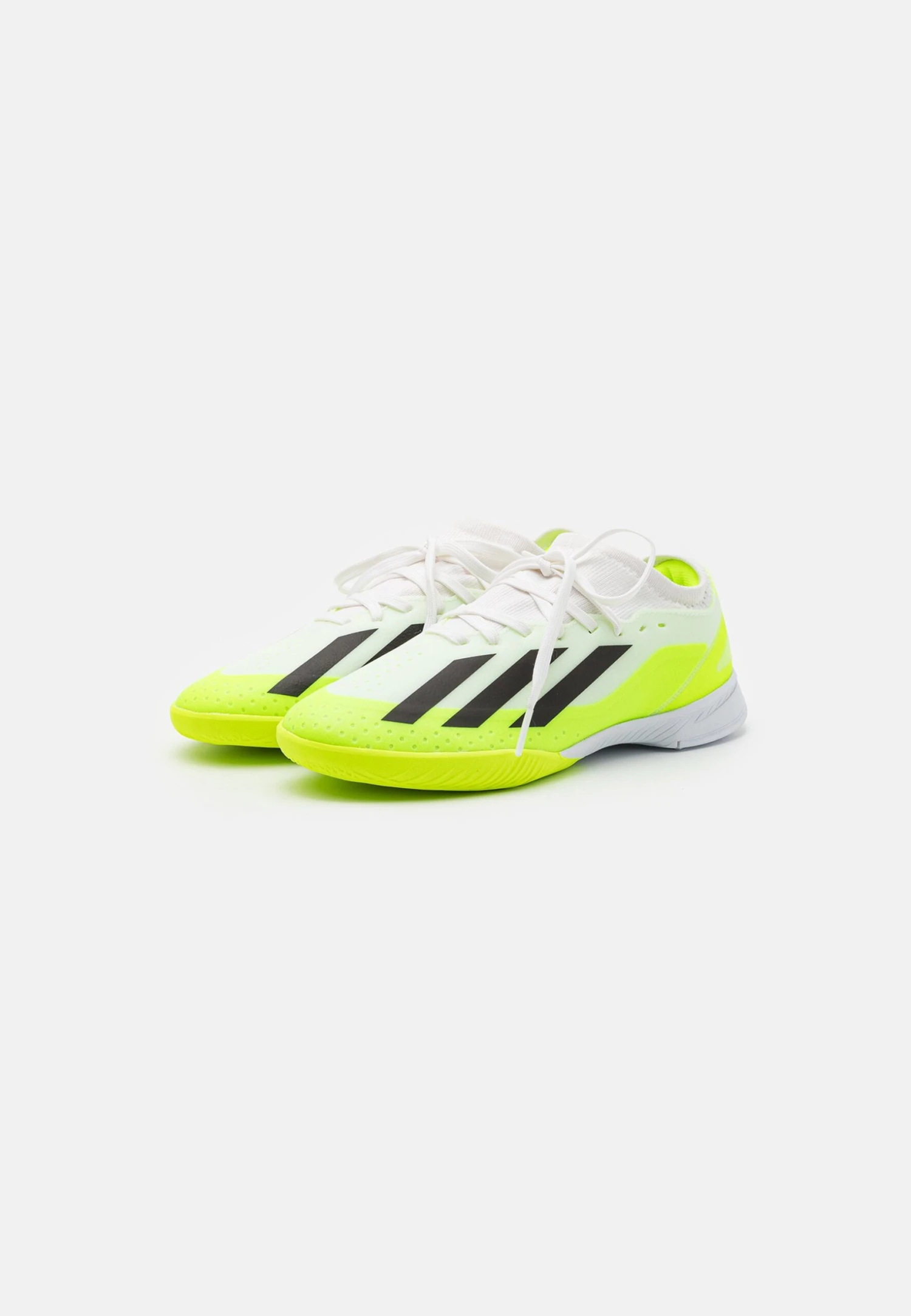 ADIDAS PERFORMANCE X Crazyfast.3 In Unisex - Botas De Fútbol Sin Tacos - Footwear White/Core Black/Lucid Lemon 2 ADIDAS PERFORMANCE X Crazyfast.3 In Unisex - Botas De Fútbol Sin Tacos - Footwear White/Core Black/Lucid Lemon - Imagen 2