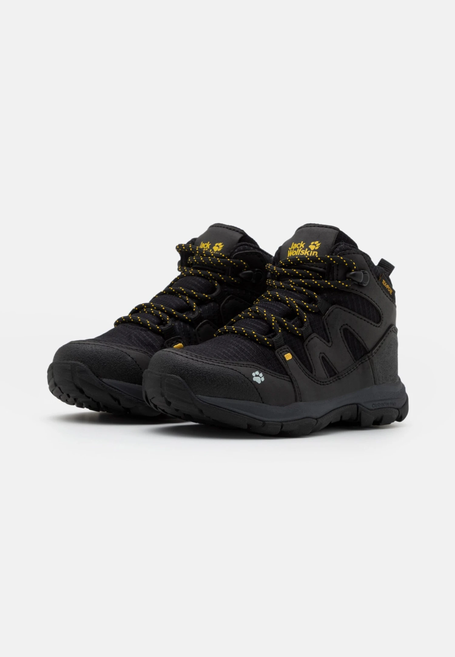 Jack Wolfskin Mtn Attack 3 Texapore Mid Unisex - Zapatillas De Senderismo - Black/Burly Yellow 2 Jack Wolfskin Mtn Attack 3 Texapore Mid Unisex - Zapatillas De Senderismo - Black/Burly Yellow - Imagen 2
