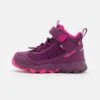 TROLLKIDS Kids Tronfjell Hiker Mid Unisex - Zapatillas De Senderismo - Plum/Fireberry